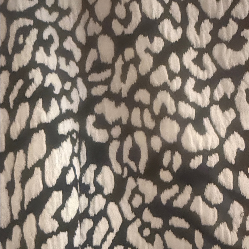 Kate Spade Black and White Animal Print Top with Gold Zipper - Picture 8 of 8